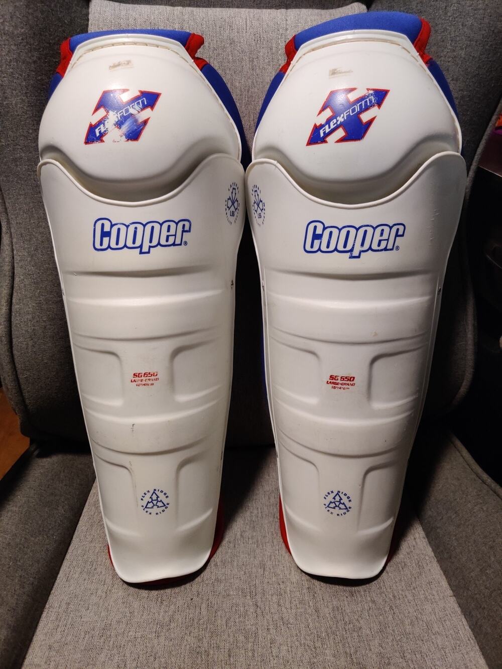 Vintage Cooper SR Medium 15" - SG600 Shin Guard Pad Classic Fit 1990s